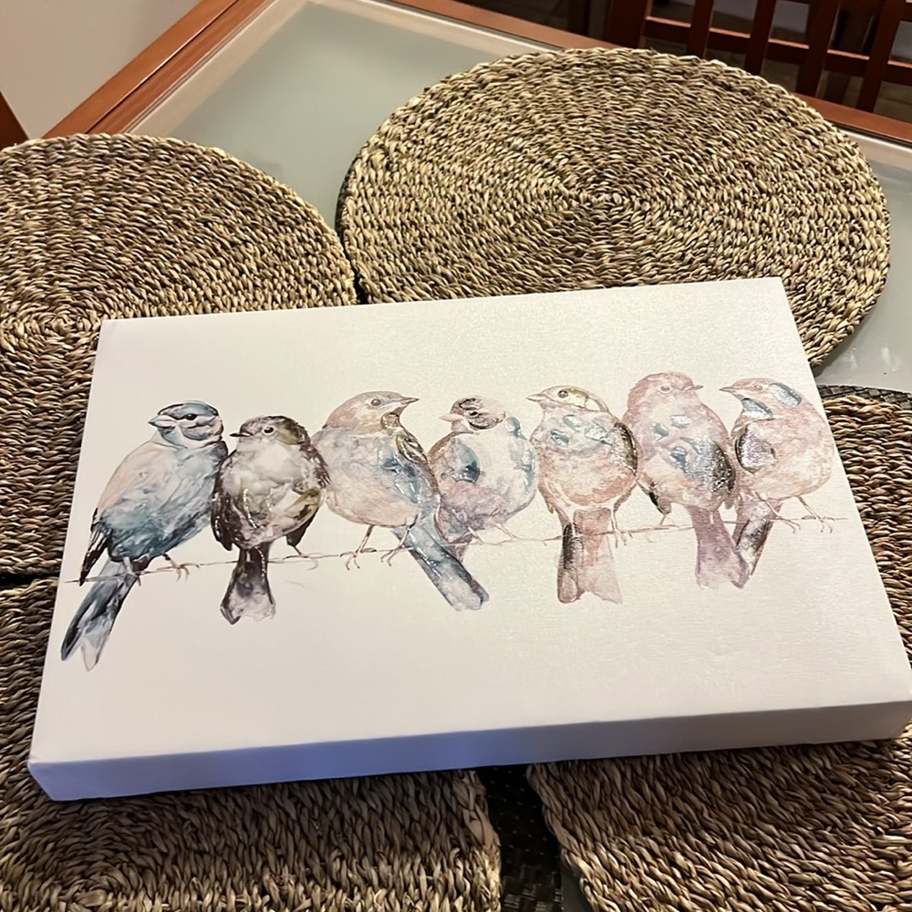 - NWOT Allen + Roth Bird Print on Canvas